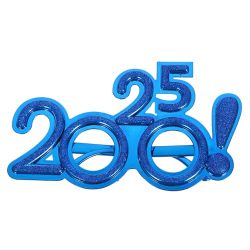 ULDIGI 2025 2025 Neujahrsbrille Silvester Brille Silvester-Partyhüte 2025 Abschlussbrille Gläser 2025 Brille Partyzubehör festival brille Party-Requisiten Leistungsrequisiten Stk von ULDIGI