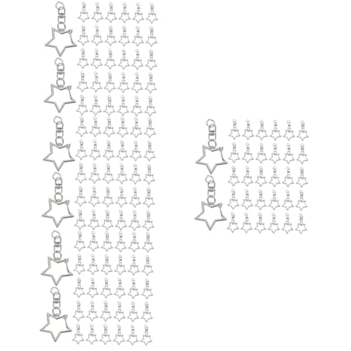 ULDIGI 240 Stk Pentagramm Schlüsselanhänger Diy Schnallen Für Schlüsselbund Schwenken Karabinerhaken Selber Machen Herstellung Hängende Schnallen Bulk-lanyards Kette Zinklegierung Silver von ULDIGI