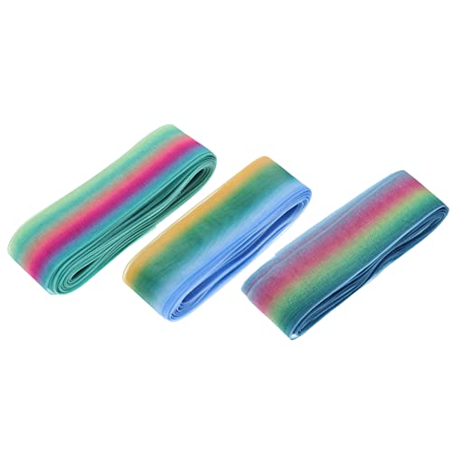 ULDIGI Chiffon-verpackungsbänder Regenbogen-chiffon-bänder Für Haardekorationsprojekte von ULDIGI