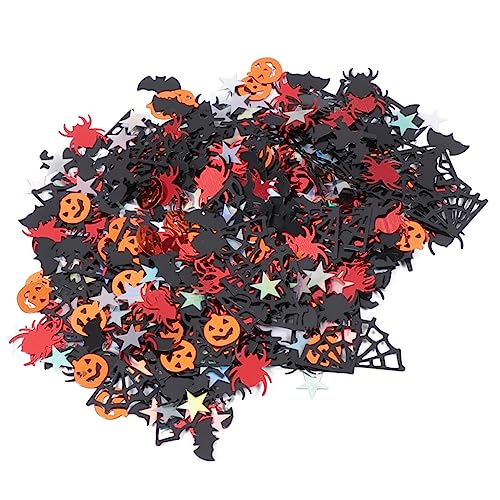 ULDIGI 3 Sätze Halloween Konfetti Halloween-dekor Fledermauszubehör Halloween Spinnennetz Halloween-konfetti-tischstreuung Halloween-tischdekorationen Halloween-geschenkkorb Plastik von ULDIGI