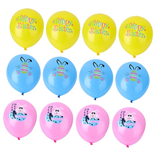 ULDIGI 30 Stück Ostern Latexballons Mit Cartoon Motiven Für Festliche Hintergrunddekoration Perfekt Für Ostern Kindergeburtstage Und Party Dekorationen von ULDIGI