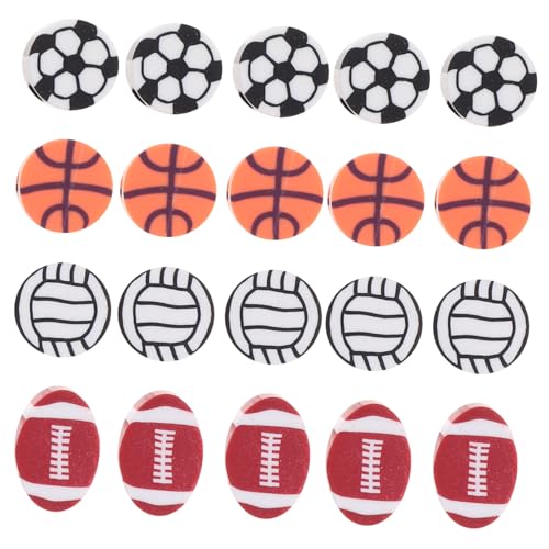 ULDIGI 300st Volleyball-perlen Kleine Sportbälle Diy Bastelperlen Ohrringe Selber Machen Perlen Für Sportbälle Basketball-perlen Fußballperlen Perlen Zum Basteln Diy Tonperlen Polymer-ton von ULDIGI