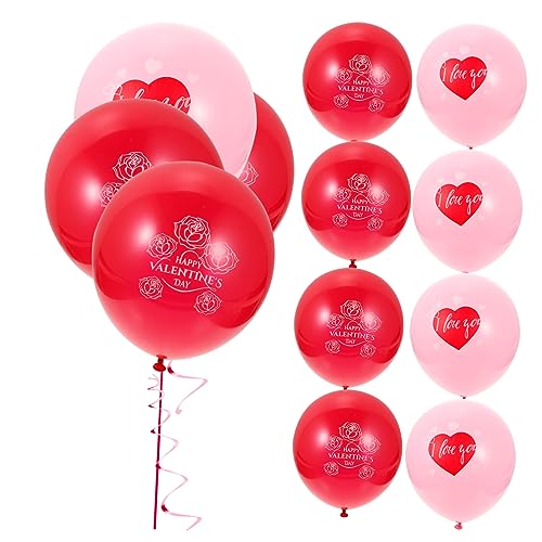 ULDIGI 36 Stück Valentinstag Luftballons Verschiedenen Designs Dekorative Requisiten Für Hochzeit Verlobung Und Partys Ideal Für Romantische Feiern Und Festliche Anlässe von ULDIGI