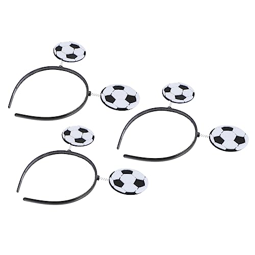 ULDIGI 3St Fußball-Stirnband Fußball-Kopf-Bopper Kopfband aufheitern Stirnband für Sportspiele fußball haarband Sportlicher Haarschmuck Haarband aufheitern Jungen Fußball Stirnband Abs von ULDIGI