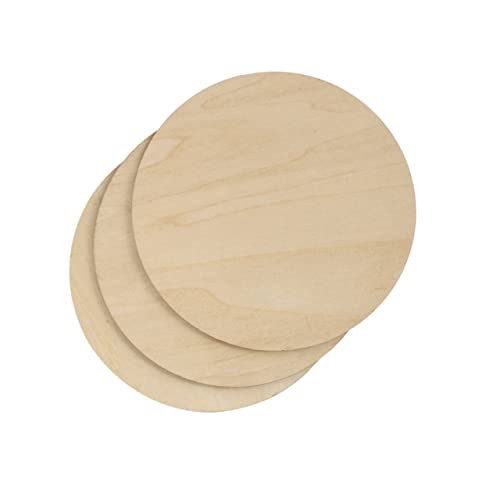 ULDIGI 3St Malbrett runden zum Selbermalen madera handgemachte DIY-Discs handgefertigte diy- holzprojekte DIY Holzplatte Holzbrett bequeme Hackschnitzel Holzspäne hölzern von ULDIGI