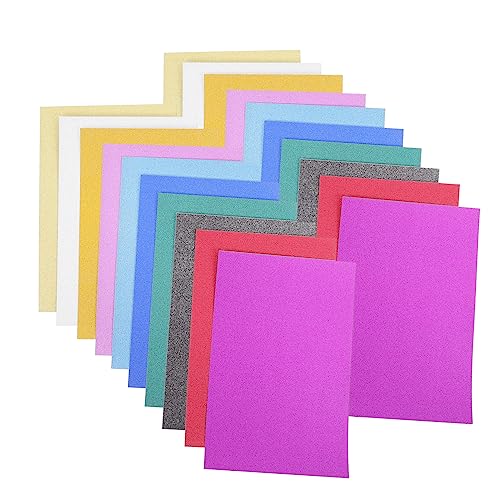 ULDIGI 40 Blätter Geprägtes Papier Kartonpapier Für Kinder Pastellfarbener Karton Diy-glitzerkarton Farbkarton Farbiges Kartonpapier Glitzerndes Kartonpapier Farbiger Karton Papierstau von ULDIGI