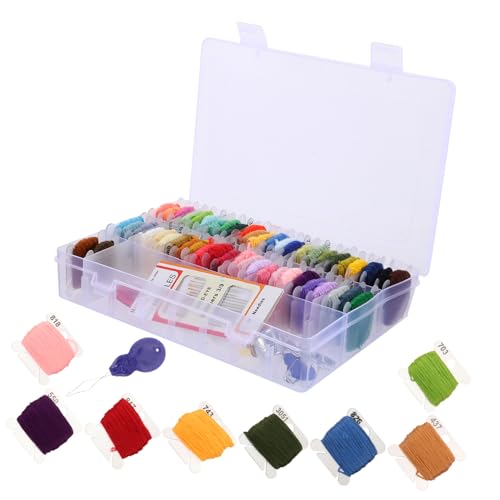 ULDIGI 50 Stickanzug Stickerei-starter-kit Kreuzstichpackungen Für Kinder Stickerei-nähset Nähfäden Für Stickereien Stickzubehör Stich-kits Stickerei-kits Stickset Für Kinder Bambus von ULDIGI