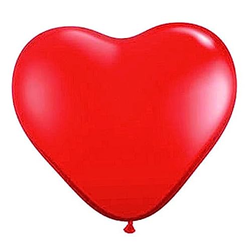 ULDIGI 50 Stück 12 Herzförmiger Latex Party Dekorationsballon Rot Ideal Für Valentinstag Geburtstagsfeiern Hochzeiten Und Besondere Anlässe von ULDIGI