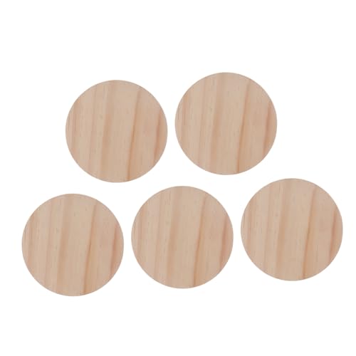 ULDIGI 5pcs Holzbretthandhandwerk DIY Accessoires Runde Holzplattenmaterialien von ULDIGI