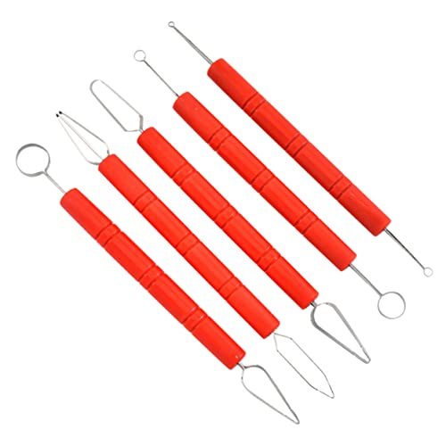 ULDIGI 5st Bildhauen Von Tonwerkzeugen Modellierset Aus Ton Tragbare Tonwerkzeuge Formwerkzeug Aus Ton Bausatz Zum Formen Von Ton Keramik-modellierwerkzeug Ton-kit Rostfreier Stahl von ULDIGI