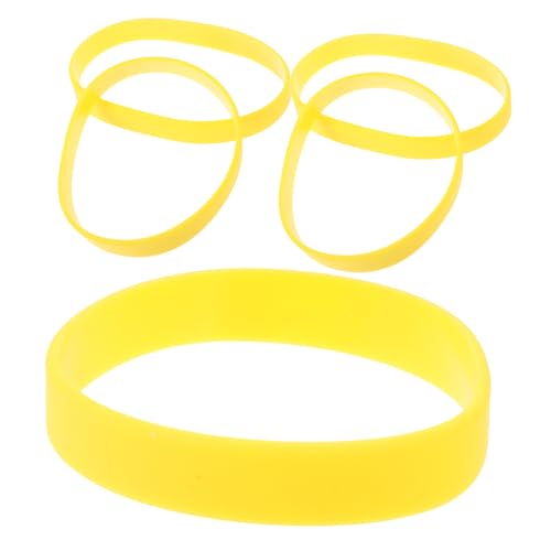 ULDIGI 5st Zartes Sportarmband Kompaktes Sportarmband Schlichte Armbänder Verschleißfestes Armband Elastische Armbänder Schickes Sportarmband Armbänder Armbänder Kieselgel Yellow von ULDIGI