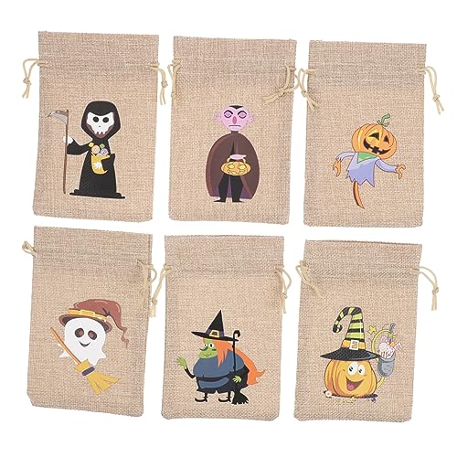 ULDIGI 6St Halloween-Süßigkeitsbeutel Geschenkbeutel Kordelzug Halloween- halloween geschenktüten halloween Taschen für Halloween-Leckereien Halloween-Goodies-Beutel von ULDIGI