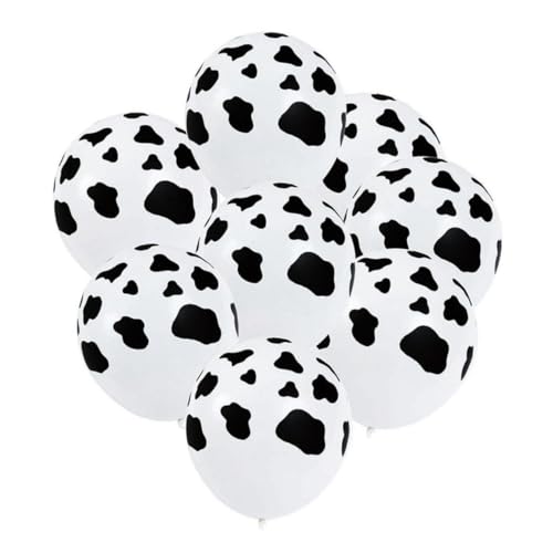 ULDIGI 72 Stück 12 Latexballons party sachen party supplies party accessoires Cow print balloons partyzubehör Partykram Ballons zum Bedrucken von Kuh Partyballons Festivalballons Black von ULDIGI