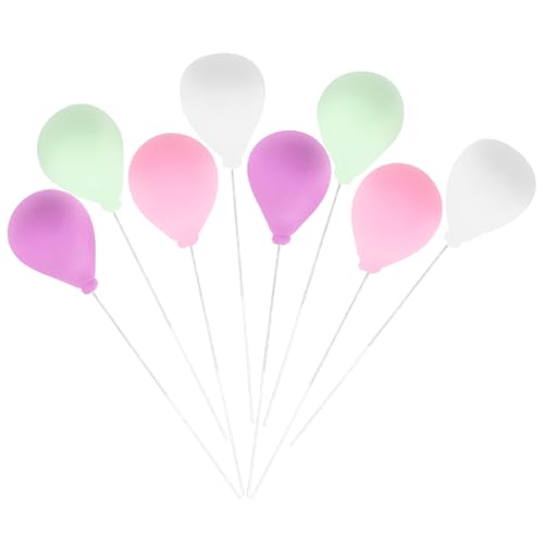 ULDIGI 8 Stück Miniatur Luftballons Für Puppenhaus Dekorative Schaum Luftballons Verschiedenen Farben Ideal Für Garten Und Babyparty Dekoration 1/12 Maßstab von ULDIGI