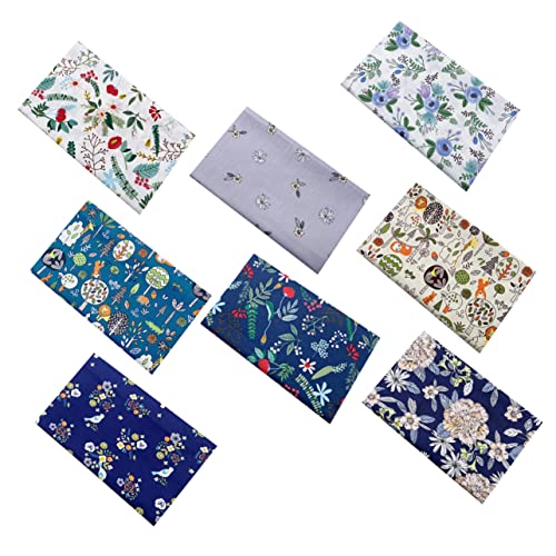 ULDIGI 8 Stück Reine Baumwolle Baumwolltuch DIY Patchwork Bastelstoff Bündel Baumwoll Patchwork Tuch DIY Hawaii Patchwork Cartoon Baumwoll Patchwork Cartoon Patchwork Tuch DIY von ULDIGI