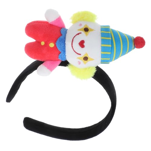 ULDIGI Clown Stirnband Clown Hüte Clown Zubehör Regenbogen Stirnband Zirkus Haarteil Alberne Hüte Clown Schuhe Clown Perücke Clown Kostüm Haarbänder Kostüme Stirnbänder von ULDIGI