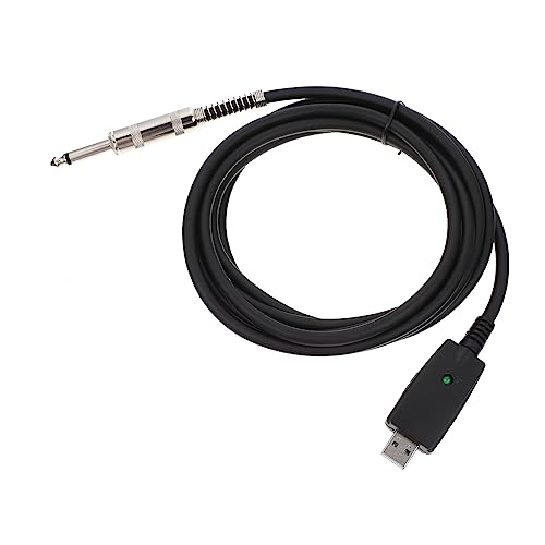 ULDIGI Gitarrenkabel Lautsprecher Verbinden Kabel Usb-kabel Audiokabel Für E-gitarre Audioverbindungskabel Audio Gitarre Kabel Professionelles Audiokabel Gitarrenadapter Black Kupferkern von ULDIGI