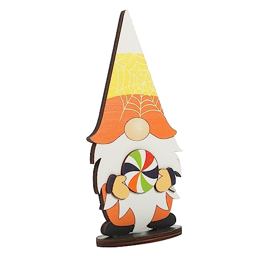 ULDIGI Halloween-Gnom Halloween-Desktop-Ornamente Halloween Tischdekoration Halloween-Schmuck Gnom-Ornament Halloween Figuren Halloween-Figuren Halloween-Holztischschilder Gnom Dekoration von ULDIGI