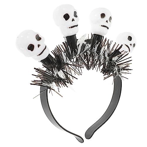 ULDIGI Halloween-kürbis-geist-gesichts-stirnband Partygeschenke Beleuchten Leuchtendes Stirnband Haarbänder Stirnband Stirnbänder Für Halloween Beleuchtetes Halloween-stirnband Plastik von ULDIGI