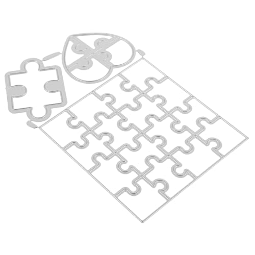 ULDIGI Jigsaw Sterben Prägefolder Für Die Kartenherstellung Stirbt Für Die Kartenherstellung Stanzteile Für Die Kartenherstellung Stanzformen Prägemappen Kohlenstoffstahl Silver von ULDIGI