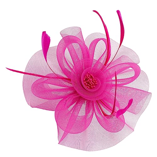 ULDIGI Kleiderhüte Für Damen Frauen-fascinator-hut Hüte Für Damen Modisch Elegant 1950er Accessoires Für Damen Kirchenhüte Fascinator Schleier Stirnband Gotische Wohnkultur Gittergewebe von ULDIGI