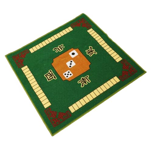 ULDIGI Mahjong-Tischdeckenmatte Tischmatte für Brettspiele Mahjong-Tischmatte Mahjong-Matte für den Tisch Spielmatte rutschfest Brettspiel-Tischdecke Spielkissen Flanell (Polyesterfaser) von ULDIGI