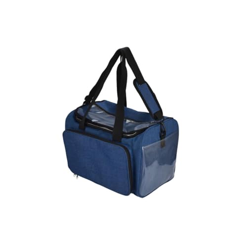 ULDIGI Multifunktion Oxford Handtasche Mode Wollgarn Aufbewahrungstasche Kit Taschen Wollgarn Organizer Umhängetasche Große Kapazität Reisetasche (blau) von ULDIGI