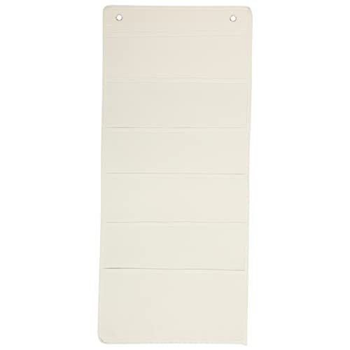 ULDIGI Organisator für Papierakten aufbewahrungstasche book shelves ibl box buchablage Standard-Taschenkarte Hängetaschen-Organizer Haushalts-Hängetasche Bürobedarf Oxford-Stoff Beige von ULDIGI