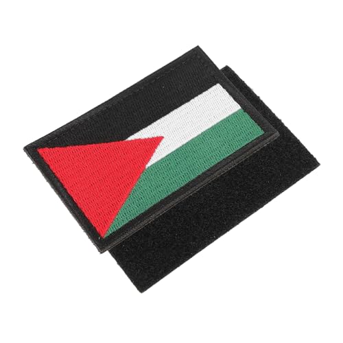 ULDIGI Anstecknadel mit stinianischer Flagge bestickter Aufnäher für Armbänder mit palästinensischer Flagge von ULDIGI