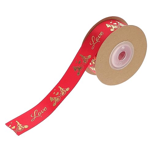 ULDIGI Schleife Valentinsband valentinstag geschenkband Geschenkbänder für Valentinstag Hochzeitsband ribbon ripsband exquisites Geschenkband Valentinstag Verpackungsband Polyester von ULDIGI