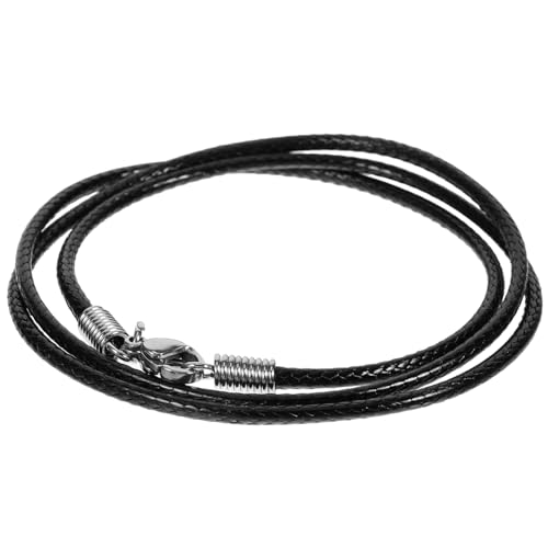 ULDIGI Schmuckzubehör bracelet handschelle men's necklaces schmuck machen ledergurt Schnur Halskette böhmisches Handgelenk herren halsketten schwarze Halskettenschnüre Wachsschnur Metall von ULDIGI