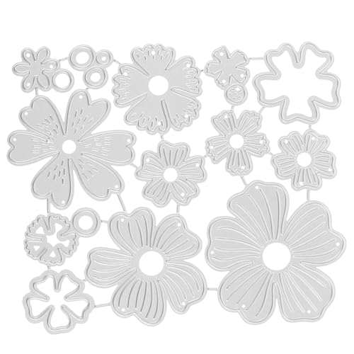 ULDIGI Stanzform Cutter messser papiercuter Messer stirbt für die Kartenherstellung Blumenschablone sterben Liebe DIY Form aus Kohlenstoffstahl DIY Handwerk stanzschablone Dark Grey von ULDIGI