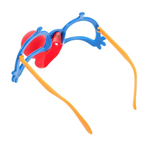 ULDIGI Verrückte Sonnenbrille Clown Nase Kunststoff Sonnenbrille Süßes Clown Zubehör Kostümnase Kleine Clown Nase Clown Requisite Clown Brille Ornament von ULDIGI