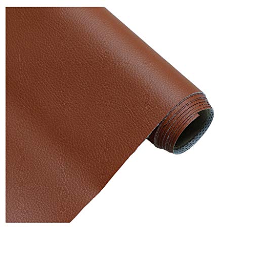 Kunstleder Bezugsstoff Möbelstoff Meterware 160cm Breit Kunstleder Vinyl Stoff für Polster, Sofa Stuhl Sitzbezug, DIY Handwerk, Polsterung(Colour: Khaki,Size: 1.6x1m/63x39.4inch)(Light coffee,1.6X3m) von ULEZUAR