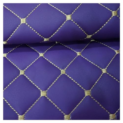 Kunstleder Lederkonzept Kunstleder Polsterstoff Gesteppt Kaschiert Meterware Möbelstoff Dekostoff, Stoff Am Stück Stoff Kunstleder(Colour: Purple,Size: 1.4x1m/55.1x39.4inch)(Purple,1.4X15m) von ULEZUAR