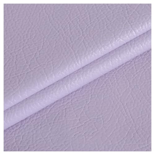 Kunstleder Premium gekörnt Bezugsstoff Kunstleder Polsterstoff Gekörnt Lederimitat texturiert Lederstoff Möbelstoff Meterware(Colour: Lavender,Size:1.38x1m/54.3x39.4inch)(Lavender,1.38x4m) von ULEZUAR