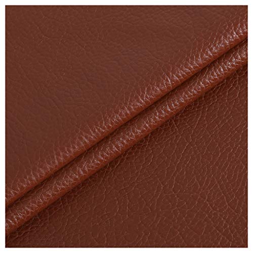 Kunstleder Premium gekörnt Bezugsstoff Kunstleder Polsterstoff Gekörnt Lederimitat texturiert Lederstoff Möbelstoff Meterware(Colour: Lavender,Size:1.38x1m/54.3x39.4inch)(Reddish brown,1.38x15m) von ULEZUAR