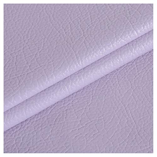 Kunstleder Premium gekörnt Bezugsstoff Kunstleder Polsterstoff Gekörnt Lederimitat texturiert Lederstoff Möbelstoff Meterware(Colour: Pink,Size:1.38x1m/4.53x3.28ft)(Lavender,1.38x15m) von ULEZUAR