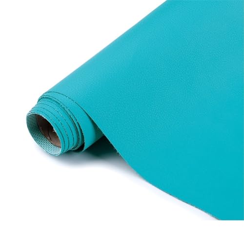 Polster PVC Kunstleder, Polsterstoff in Büffel Optik,Möbelstoff Meterware(Colour: Brown,Size: 1.6x1m/5.25x3.28ft)(Blue b,1.6X2m) von ULEZUAR