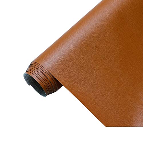 Polster PVC Kunstleder, Polsterstoff in Büffel Optik,Möbelstoff Meterware(Colour: Brown,Size: 1.6x1m/5.25x3.28ft)(Brown,1.6X10m) von ULEZUAR