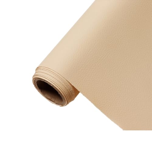 Polster PVC Kunstleder, Polsterstoff in Büffel Optik,Möbelstoff Meterware(Colour: Brown,Size: 1.6x1m/5.25x3.28ft)(Yellow a,1.6X2m) von ULEZUAR