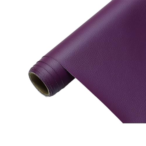 Weiches Kunstleder Polsterstoff Möbelstoff Dekostoff PU Lederfolie Für Polster Geeignet Möbel Küchenschränke Wand Sofa Leder Reparatur Meterware 160cm Breit(Colour: Red,Size: 1.6x1m/63x39.4inch)(Purpl von ULEZUAR