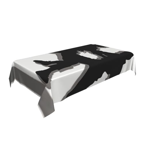 ULKMFFCF taekwondo Tischdecke mit Kampfsport-Motiv, bedruckt, 228 x 152 cm, waschbar, rechteckig, Tischdecke für Küche, Esszimmer, Partys, Hochzeiten, Festivals von ULKMFFCF