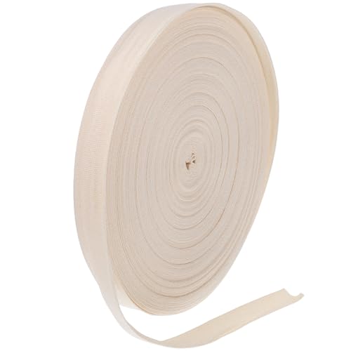 ULTECHNOVO 1 Rolle/50 Baumwollgurtband 0 8 Zoll Für Heimwerker Bastelarbeiten Dekoration Schweres Nähgurtband Heimverpackung Tragetaschen Herstellung Von Outdoor-Zubehör (Beige) von ULTECHNOVO