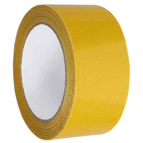 ULTECHNOVO 1 Rolle Doppelseitiges Klebeband Teppichklebeband Gitterband Dichtungsband Doppelseitige Klebebänder Teppich Reparaturband Glasfasergewebeband Stoffband Ballaststoff Yellow von ULTECHNOVO