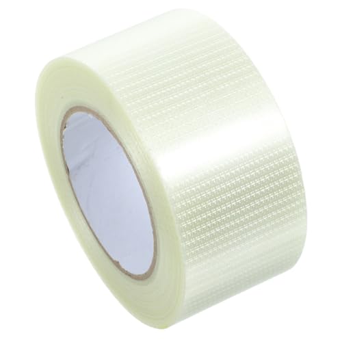 ULTECHNOVO 1 Rolle Klebeband in Bauqualität packing tape paketband klebestring paketklebeband Klebstoffband Werbeband Befestigungsbänder Faserbänder Reparaturband aus Segeltuch Glasfaser von ULTECHNOVO