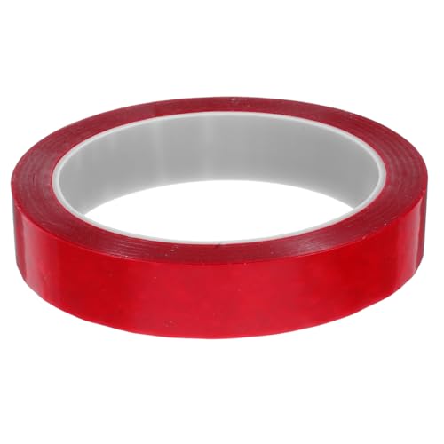 ULTECHNOVO 1 Rolle Sicherheitsband Dichtungsring Transparenter Ring Leerer Bausatz Materielle Maske Revers Brosche Ring Ring Ersatz-anti-schlupf-gurte Thread-zubehör Ringe Das Haustier Rot von ULTECHNOVO