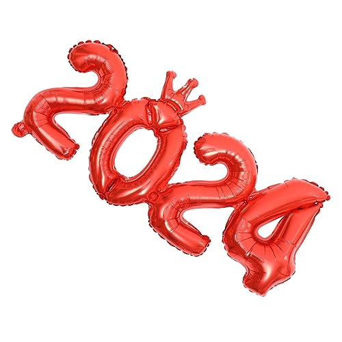 ULTECHNOVO 1 Satz 2024 Geburtstagsballon Nummernballons aus Folie Ballon mit großer Zahl Ballon mit Partynummer Die 2024 Nummernballons Partygeschenk Aluminiumfolie rot ULTECHNOVO 1 Satz 2024 Geburtstagsballon Nummernballons aus Folie Ballon mit großer Zahl Ballon mit Partynummer Die 2024 Nummernballons Partygeschenk Aluminiumfolie rot von ULTECHNOVO