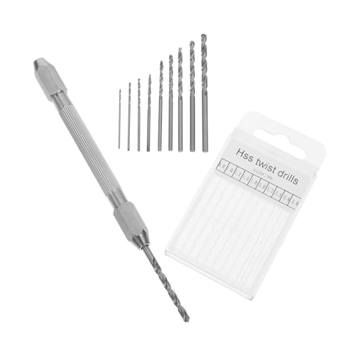 ULTECHNOVO 1 Satz Bohrer Mit Sechskantschaft Reparatur Von Uhren Sechskant-bits Für Bohrer Mini-sechskant-reparaturbohrer Mini-sechskant-uhrenbohrer Mini-uhrenreparaturbohrer Messing Silver von ULTECHNOVO