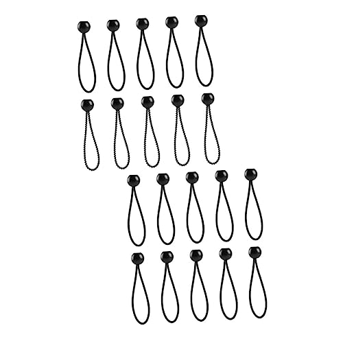 ULTECHNOVO 1 Satz Elastische Kordelbänder Zeltklemmen Spannband Planenclip Spanngurt Zeltschnur Kugel-Bungee-seile Baldachin Schnüre Planenschnüre Befestigungsseil Outdoor-Kabel Nylon 20st von ULTECHNOVO